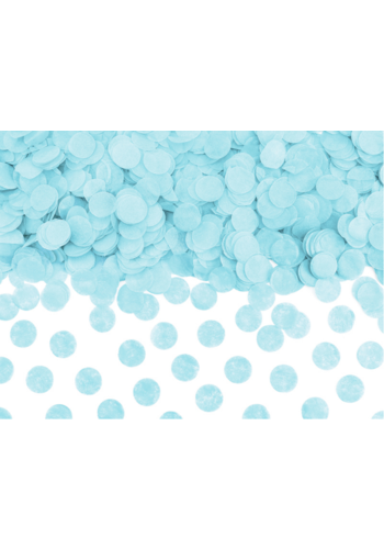 Confetti Zijde Papier - Hemels Blauw - 15 gr - 16mm 