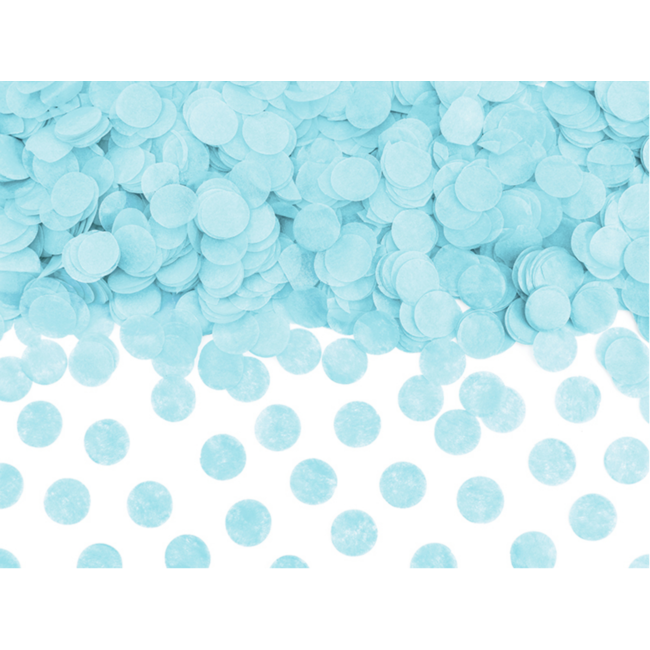 Confetti Zijde Papier - Hemels Blauw - 15 gr - 16mm