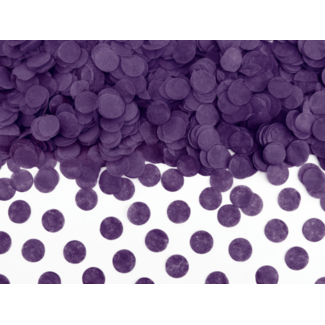 Confetti Zijde Papier - Paars - 15 gr - 16mm