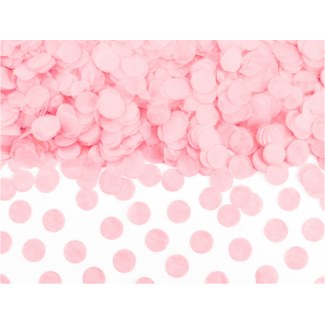 Confetti Zijde Papier - Zacht Roze - 15 gr - 16mm
