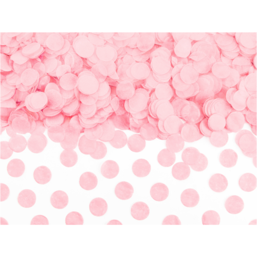 Confetti Zijde Papier - Zacht Roze - 15 gr - 16mm 