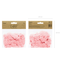 thumb-Confetti Zijde Papier - Zacht Roze - 15 gr - 16mm-3