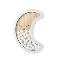 thumb-Houten gastenboek - Moon - 38,5x30cm-1