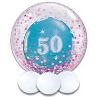 thumb-Deco Bubble Confetti Dots Pink-3