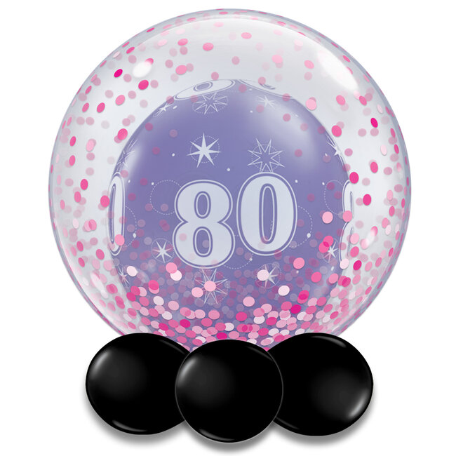 Deco Bubble Confetti Dots Pink