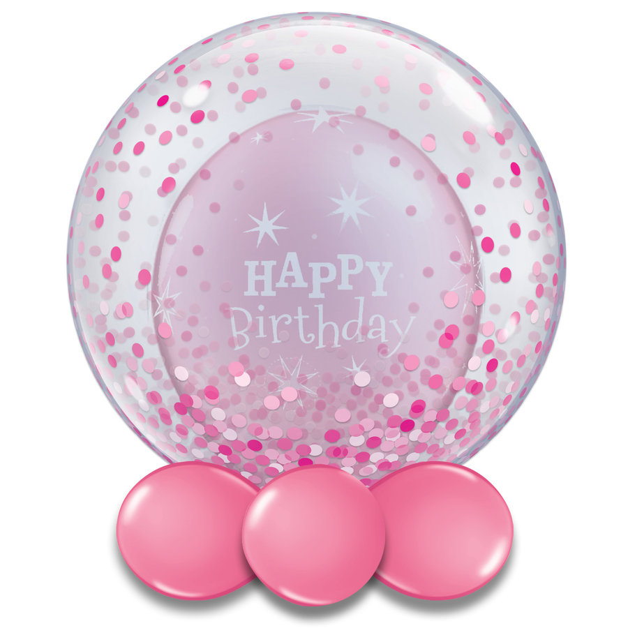 Deco Bubble Confetti Dots Pink-2