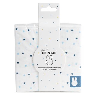 Servetjes Nijntje Baby Blauw - 25x25cm - 20st