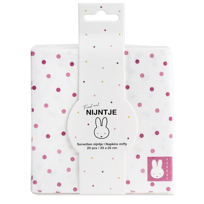 Servetjes Nijntje Baby Roze