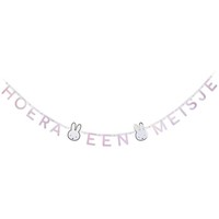 Letterslinger Nijntje Baby Roze "Hoera een meisje"