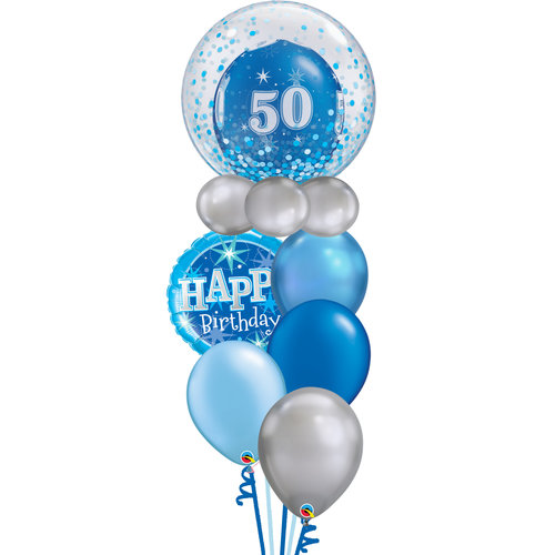 Happy Birthday Blue Balloon Set 