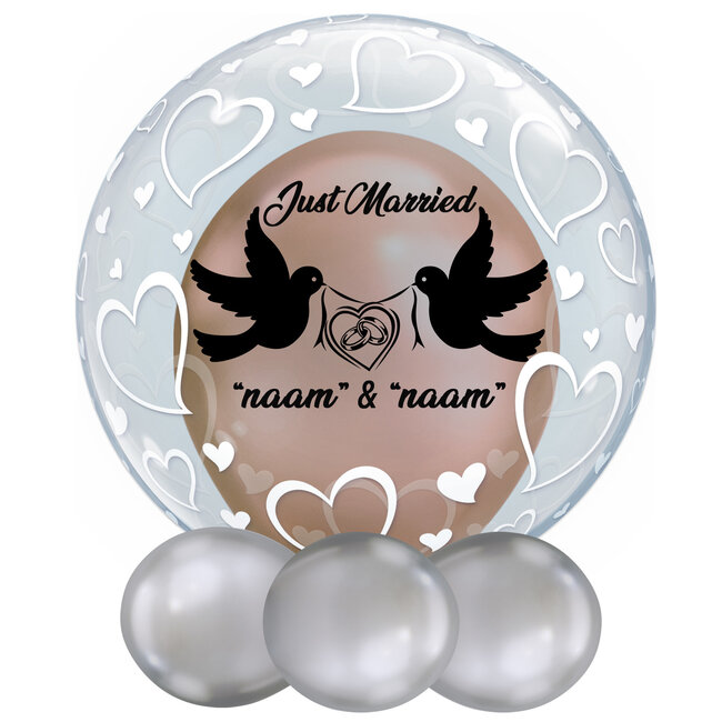 Bedrukte Ballon - Just Married