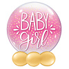 Qualatex Bubble Baby Girl Dots