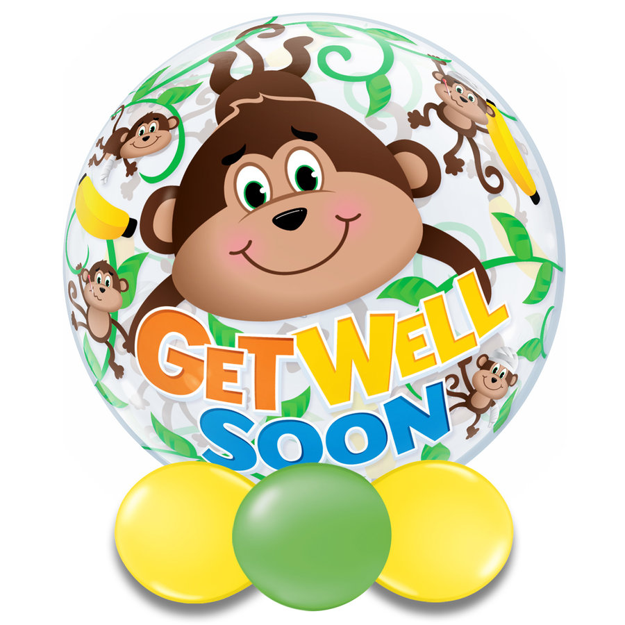 Bubble Get Well Soon Monkey-1