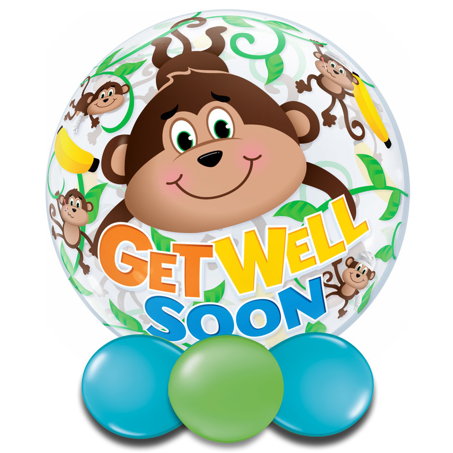 Bubble Get Well Soon Monkey-2