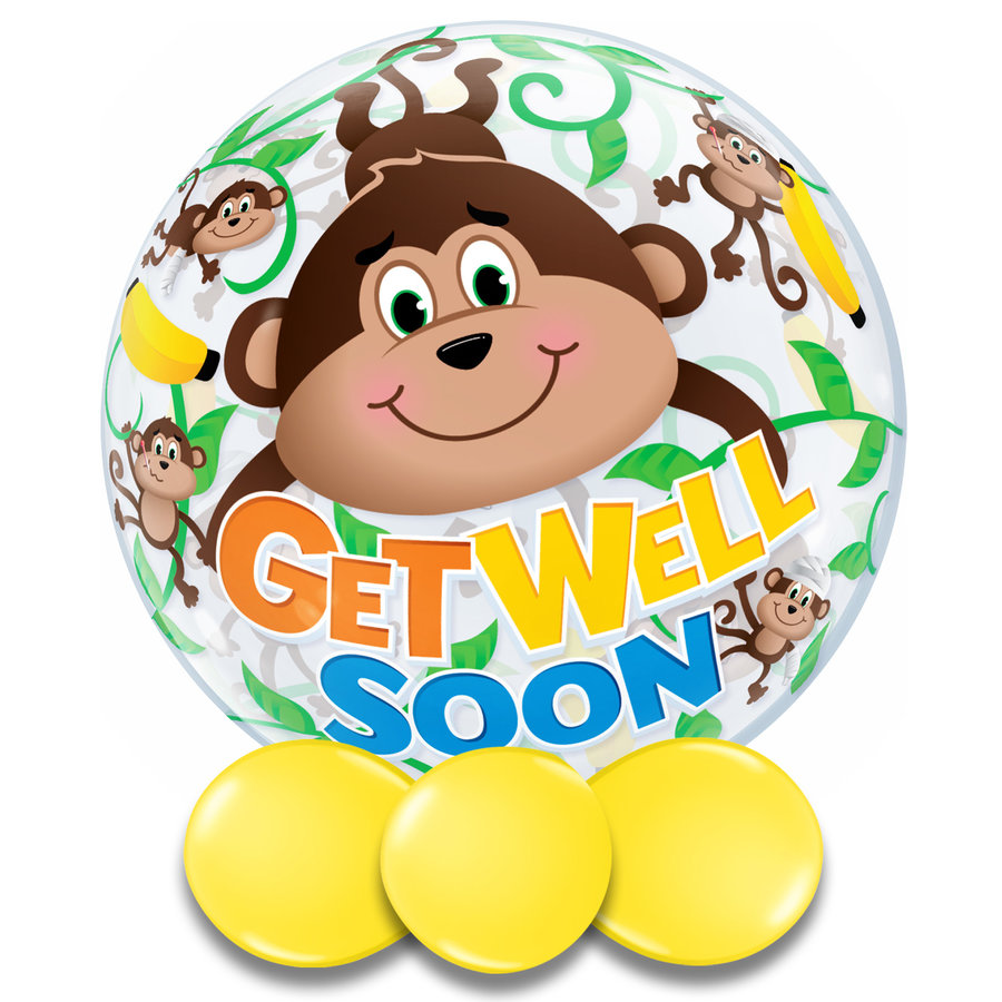 Bubble Get Well Soon Monkey-3