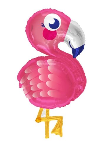 Folieballon Funny Flamingo - 71 cm 