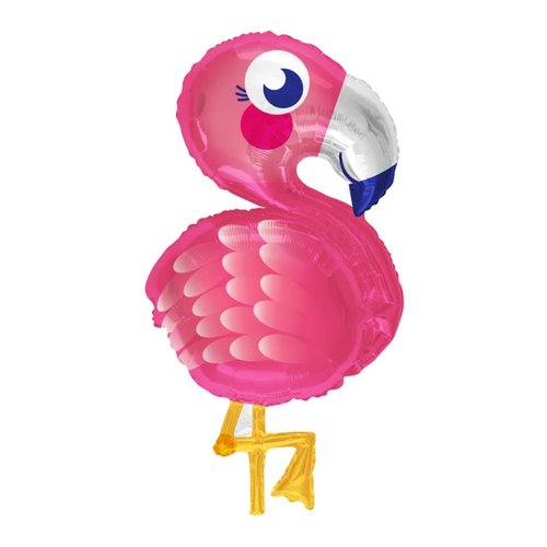 Folieballon Funny Flamingo - 71 cm 