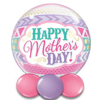 Qualatex Bubble Happy Mother's day - 55cm