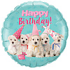 Qualatex Folieballon Birthday Puppies