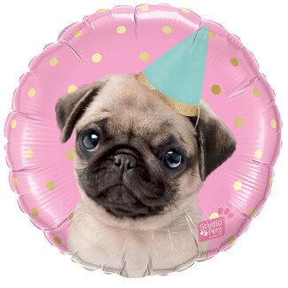 Qualatex Folieballon Party Pug