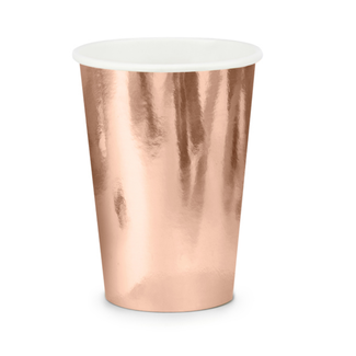 PartyDeco Bekertjes Rosé Gold