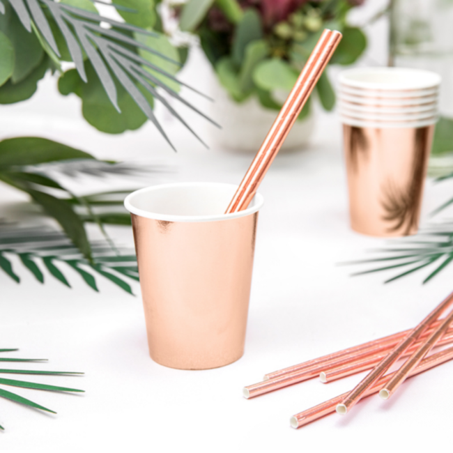 Bekertjes Rosé Gold - 220 ml - 6 stuks