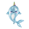 Folieballon Narwhal