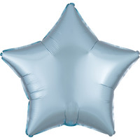 thumb-Folieballon Ster Pastel Licht Blauw-3