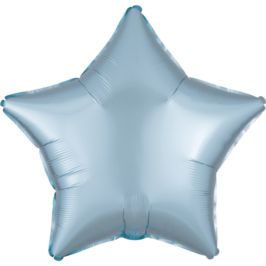 Folieballon Ster Pastel Licht Blauw-3