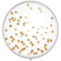 XL Confetti Ballon - Goud