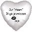 Anagram Folieballon Juf Ik ga je missen - Met Naam