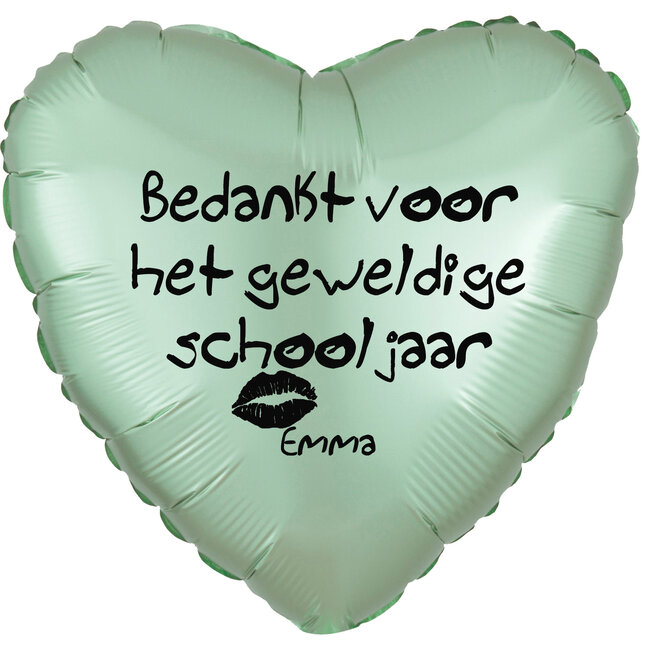 Folieballon Bedankt voor het schooljaar - Met Naam