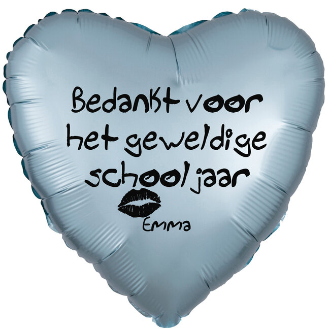 Folieballon Bedankt voor het schooljaar - Met Naam