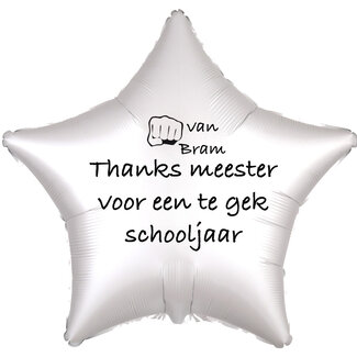 Anagram Folieballon Thanks meester voor een te gek schooljaar - Met Naam