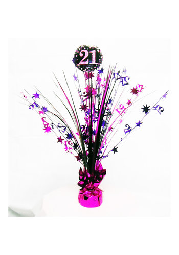 Centerpiece 21 Sparkling Celebration Pink - 45,7 cm 