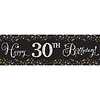 Foil Banner Sparkling Gold Celebrations Personaliseerbare folie 165,1 x 50,8 cm