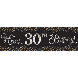 Amscan Foil Banner Sparkling Gold Celebrations Personaliseerbare folie 165,1 x 50,8 cm