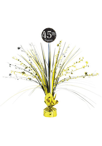 Centerpiece Sparkling Gold Celebrations met Add Age-stickers 