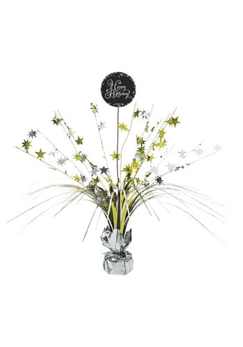 Centerpiece Sparkling Gold Celebrations Happy Birthday 