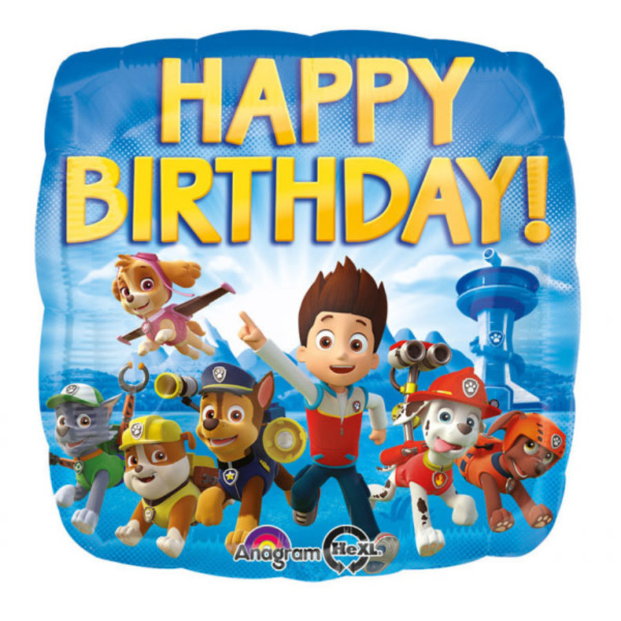 Folieballon Paw Patrol Happy Birthday-1
