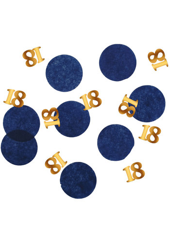 Confetti Elegant True Blue 18 Jaar - 25 gram 
