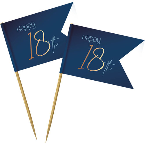 Prikkers Elegant True Blue 18 Jaar - 36 stuks 