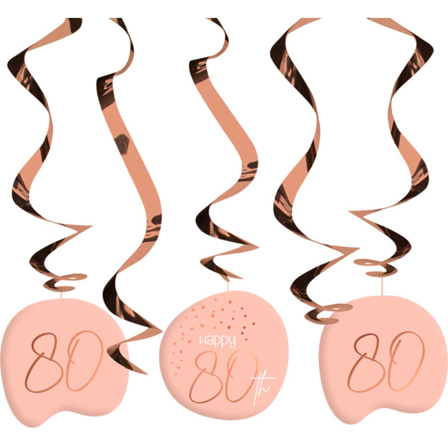 Hangdecoratie Elegant Blush 80 Jaar-1