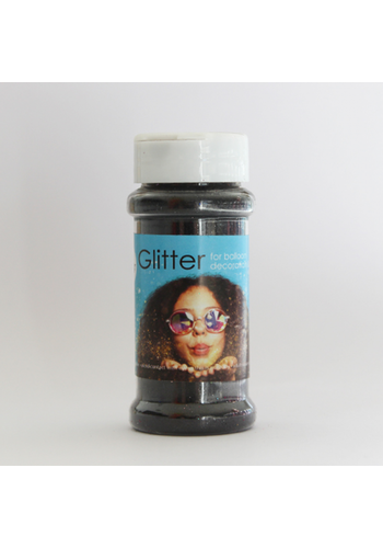 Glitter Zwart - 100 gram 