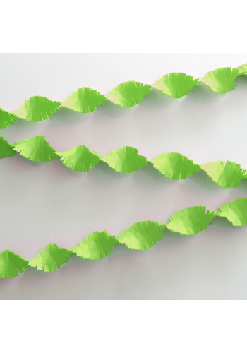 Crepe Guirlande Lime Groen - 6 meter 