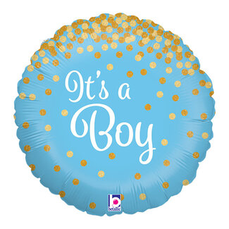 PartyPal Folieballon Glitter Holographic It's a Boy