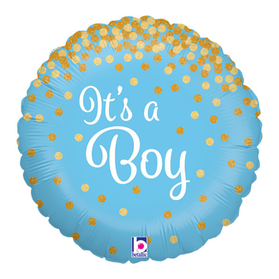 Folieballon Glitter Holographic It's a Boy-1