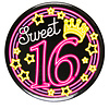 Neon Button - Sweet 16