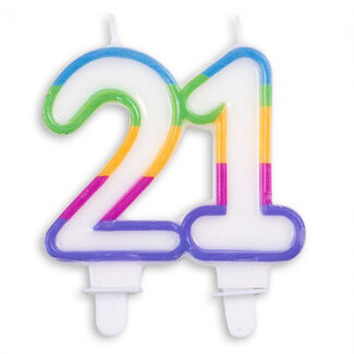 Globos Cijferkaarsje 21