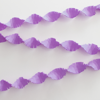 Globos Crepe Guirlande Lila - 6 meter